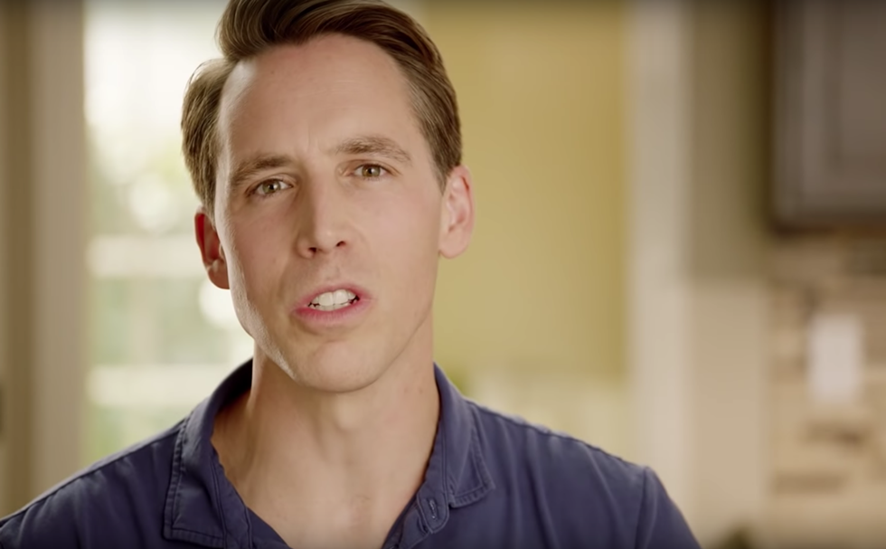 Josh Hawley has been stoking racism his whole political career. - SCREENGRAB VIA YOUTUBE