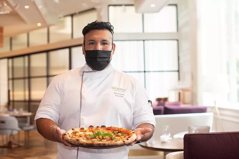 Pizza chef Jeff Mondaca. - MABEL SUEN