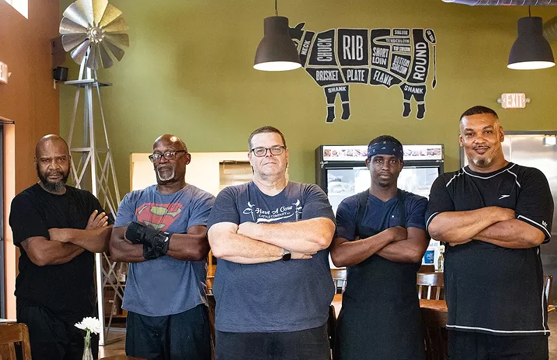 The kitchen crew at Have A Cow. - MABEL SUEN