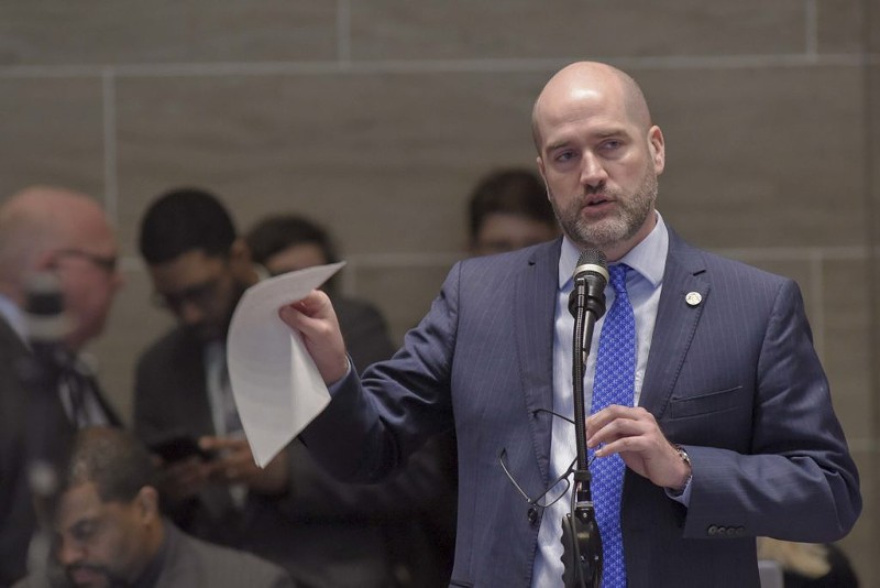 State Sen. Greg Razer, D-Kansas City, wants to know why an exhibit on LGBTQ history was removed from the Missouri Capitol. - TIM BOMMEL/MISSOURI HOUSE COMMUNICATIONS
