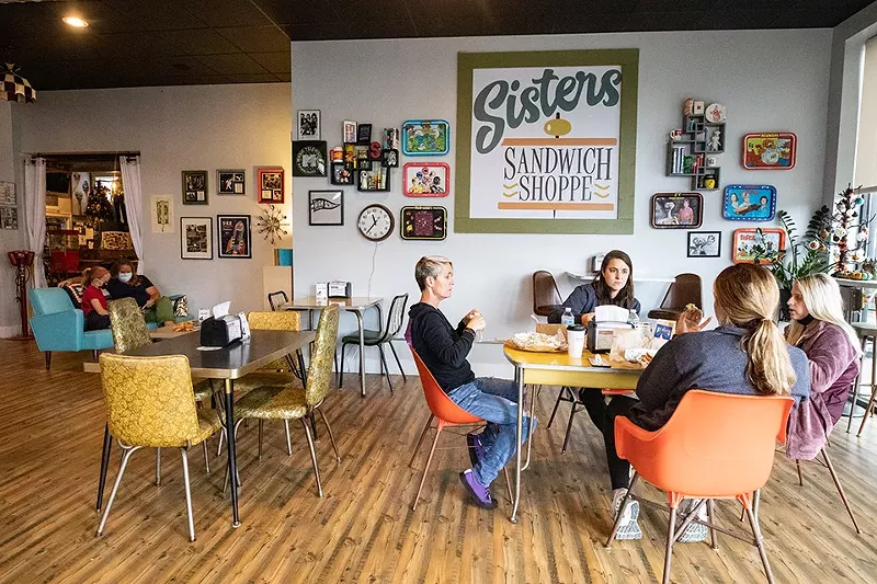 The retro-themed dining room is just one more thoughtful touch as Sisters. - MABEL SUEN
