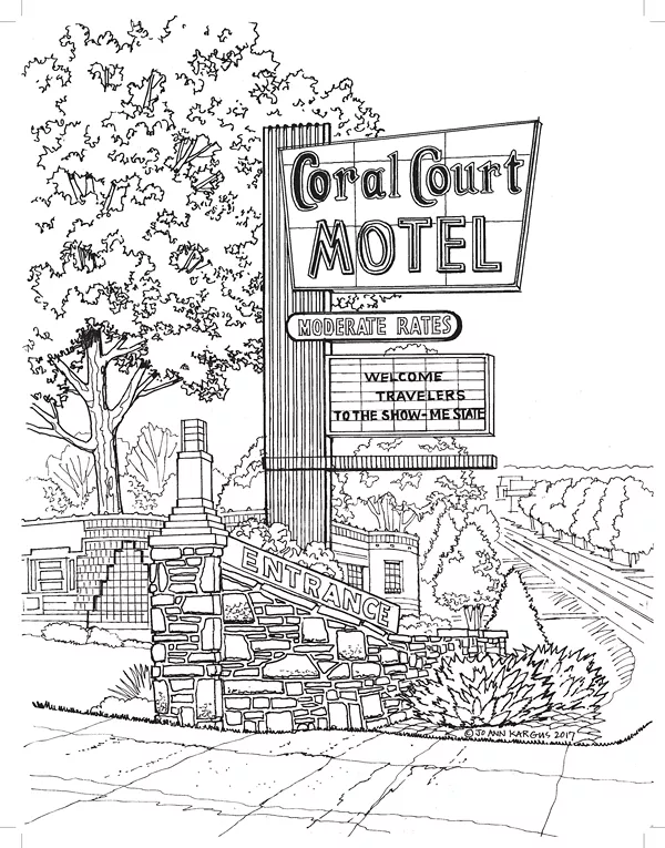 Route 66 Coloring Pages New Adult Coloring Book Shows Off the Wonders of Route 66