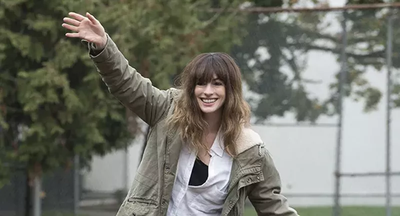 Hathaway has played lovable screwups before, but as Gloria she gives real-world depth to the film's monster-movie fantasy. - (C) VOLTAGE PICTURES, BRIGHTLIGHT PICTURES