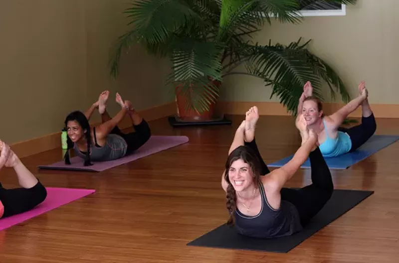 Get in a yoga state of mind. - COURTESY OF PRACTICING YOGA STUDIO