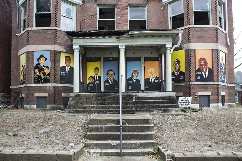 Murals on Page Boulevard. - SARA BANNOURA