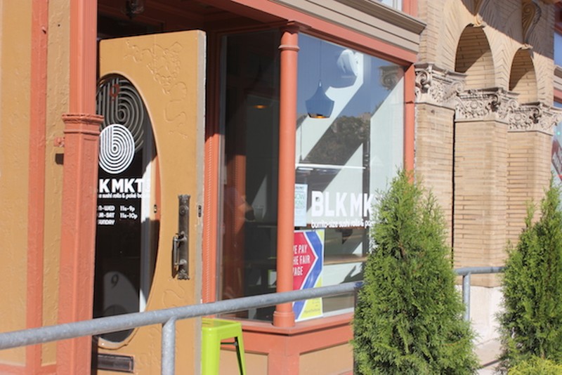 BLK MKT Eats is located within a small storefront in the Gerhart Lofts. - PHOTO BY SARAH FENSKE