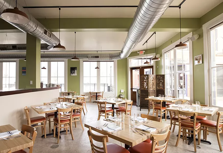Pangea's dining room feels both old and new at the same time. - MABEL SUEN