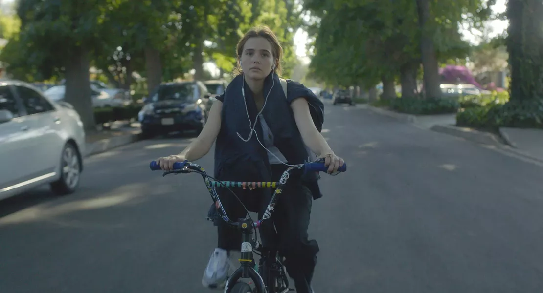 Zoey Deutch stars as Erica, the rat-owning vigilante teen at the heart of Flower. - COURTESY OF THE ORCHARD
