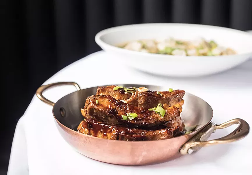 Mahogany-glazed spare ribs. - MABEL SUEN