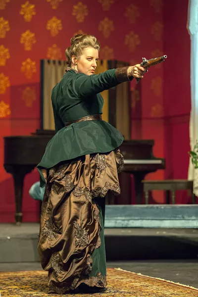 As Hedda, Nicole Angeli gives the performance of her career. - JOHN LAMB