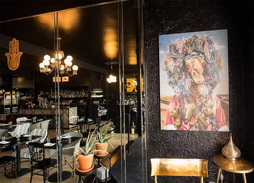 Vibrant art makes a statement on the walls. - MABEL SUEN
