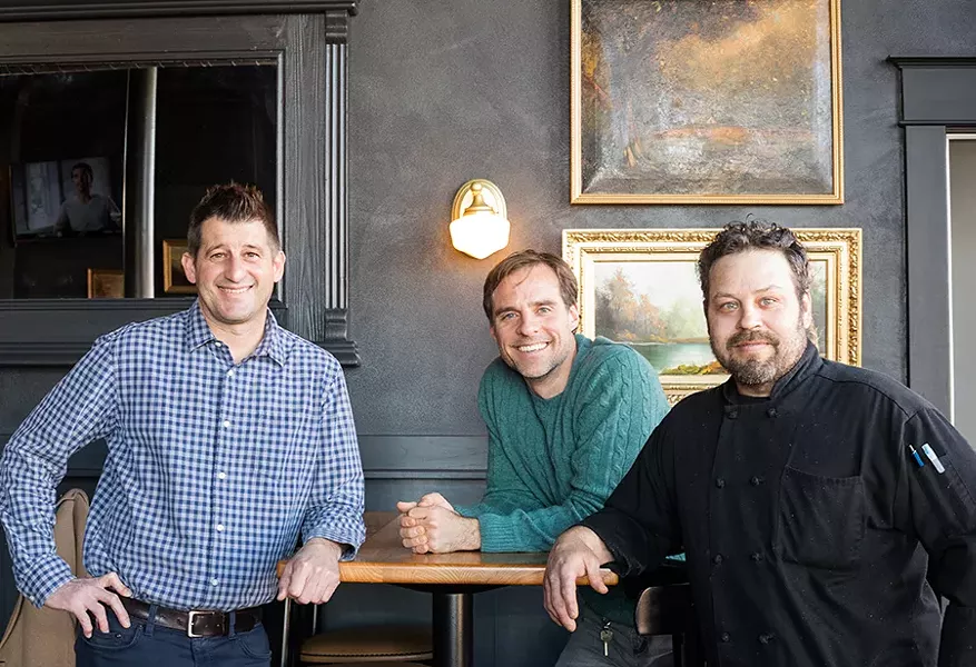 General manager Jon Meinz, owner John Barr and executive chef Tim Montgomery. - MABEL SUEN