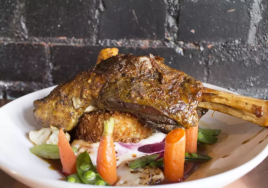 The lamb shank at Copper Pig. - PHOTO BY MABEL SUEN