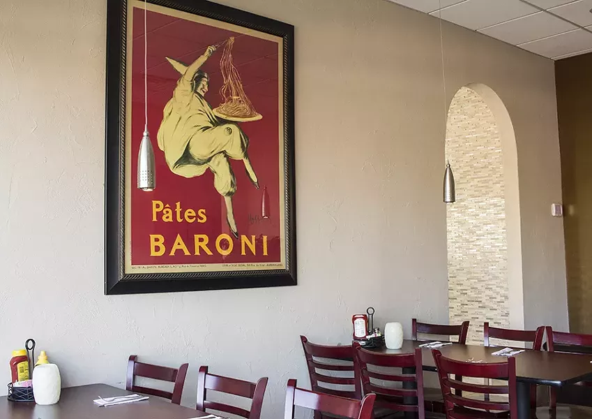 The interior of Dados Cafe resembles an upscale hotel lobby. - PHOTO BY MABEL SUEN