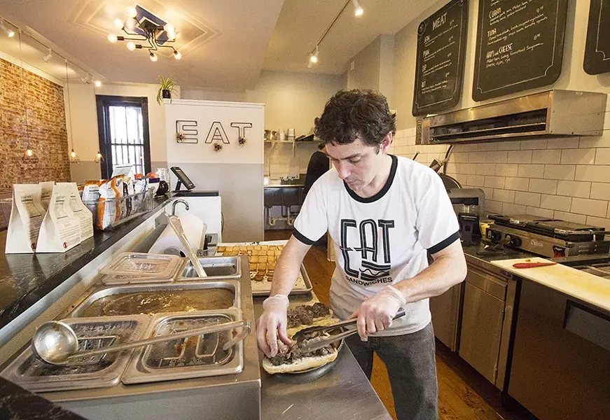 Chef-owner Byron Smith in the kitchen. - PHOTO BY MABEL SUEN