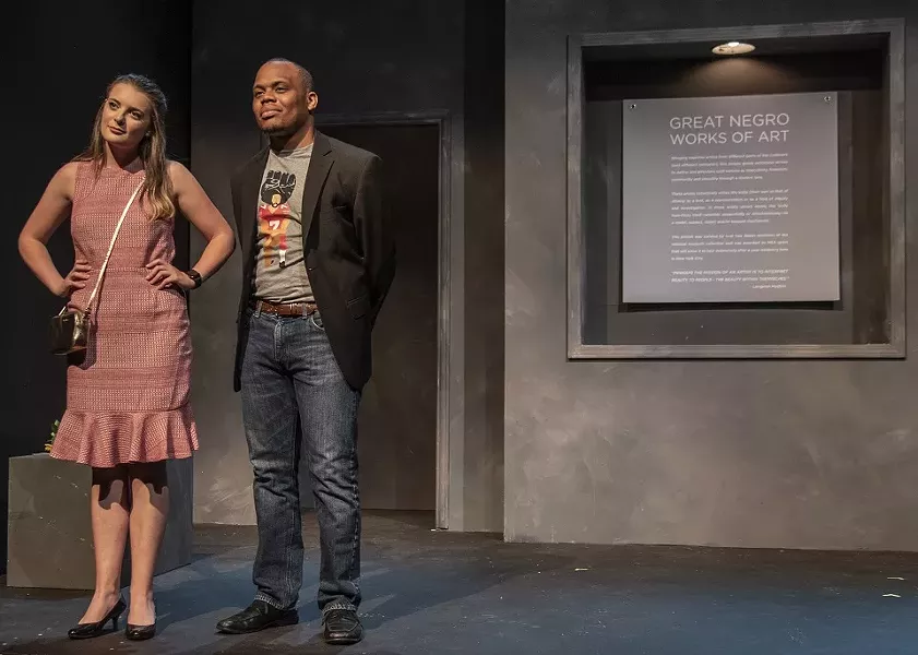 Jerri and Tom (Carly Rosenbaum and Jaz Tucker) embark on a doomed blind date at an art gallery. - PATRICK HUBER
