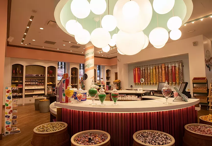 The restaurant's retro candy shop. - MABEL SUEN