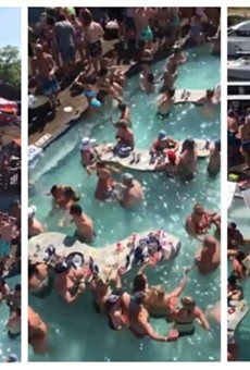 Backwater Jack's was the scene of a wild party this past weekend that went viral, likely in more ways than one.