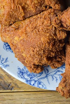 You can eat as much of this  fried chicken as your heart desires at Juniper's Sunday Suppers.