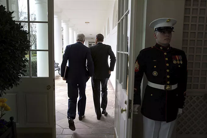 The president makes some drop-in cameos. - COURTESY OF MAGNOLIA PICTURES
