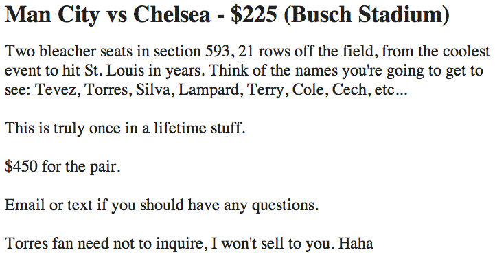 Man City vs. Chelsea: St. Louisans Desperately Search Craigslist for Busch Stadium Soccer Tix ...