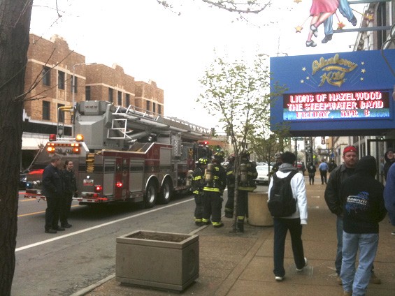 The University City Fire Department responds to a call from Blueberry Hill in the Delmar Loop on March 24, 2011 - KHOLOOD EID