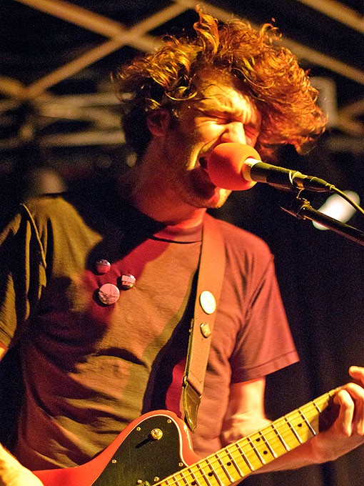 Brian King of Japandroids. See more photos from last night's show in our slideshow. - PHOTO: JASON STOFF