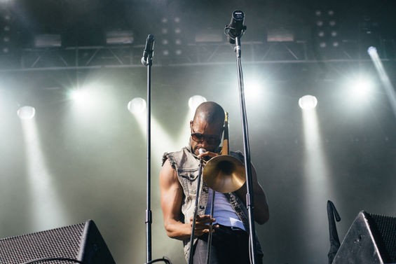 Trombone Shorty, nee Troy Andrews. See more photos here. - BRYAN SUTTER