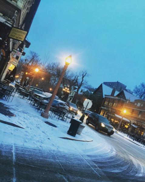 Central West End, that snow looks good on you. - INSTAGRAM / CWESCENE