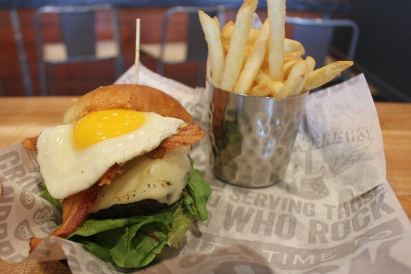 Rock & Brews' "Gastro Burger." - CHERYL BAEHR