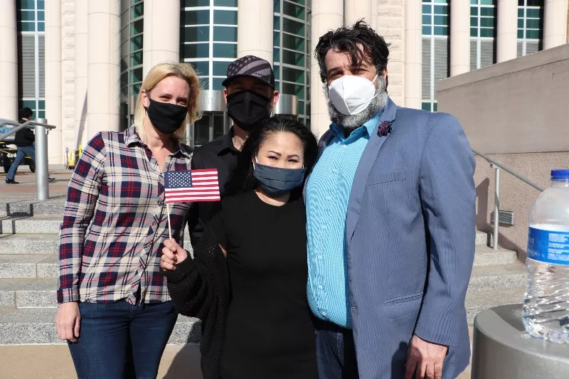 From left: Renee Bronaugh, Justin Boyer, Dow Boyer and Javad Khazaeli. - DANNY WICENTOWSKI