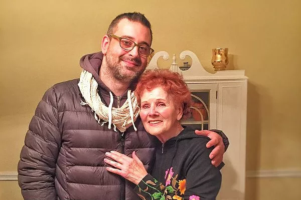 When we asked Eric Hall for a photo to accompany this story, he sent us this one of him with his grandma, whom he described as "a perfect person." - PHOTO COURTESY OF THE ARTIST