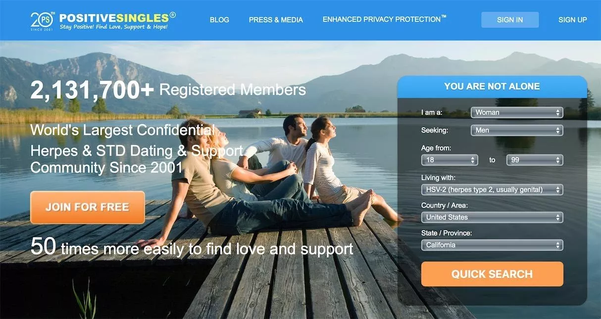 These dating sites help people with HIV and herpes find love