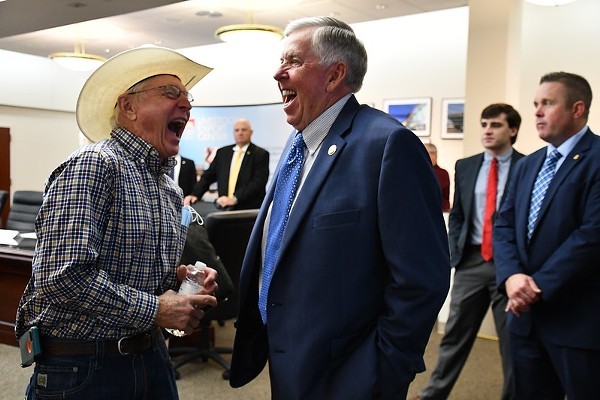 Worried about COVID-19? Fear not! Governor Parson has assured us that there will be plenty of ambulances to haul your ailing body to the hospital. - VIA MISSOURI GOVERNOR'S OFFICE