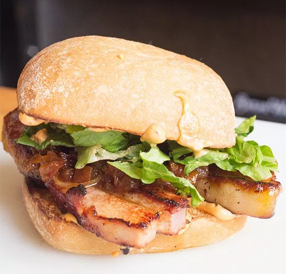 The Capitalist Pig's pork belly BLT. - MABEL SUEN