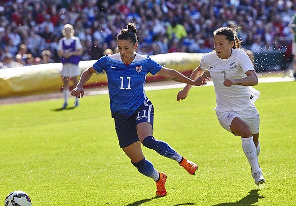 U.S. Women&#39;s National Soccer Team vs. New Zealand at Busch Stadium, April 4, 2015 | St. Louis ...