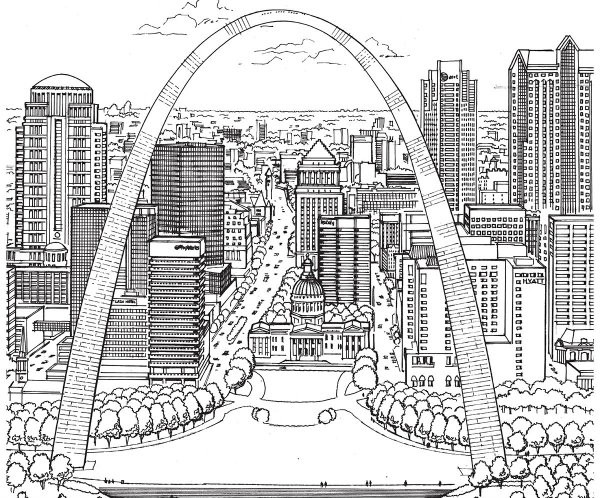 New Adult Coloring Book Shows The Beauty Of St Louis
