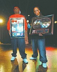 JENNIFER  SILVERBERG - Fast trak: Sham Daugherty and Alonzo Lee Jr. are ready to make hip-hop history.