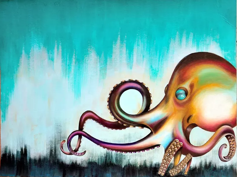 A painting on canvas by Brozic.