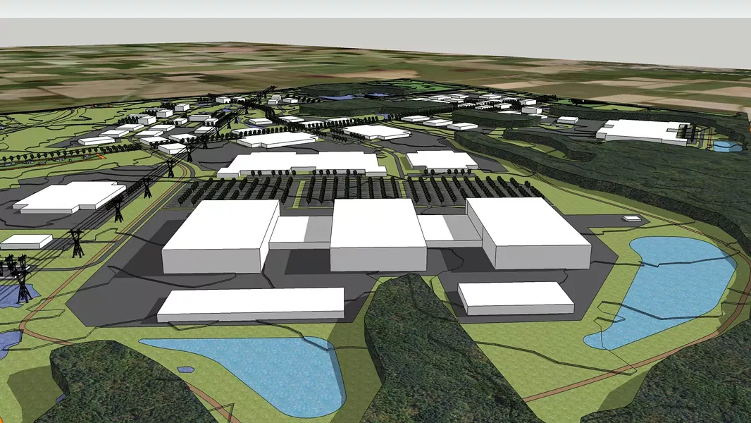 A rendering of the STAMP site in Genesee County. - PROVIDED IMAGE