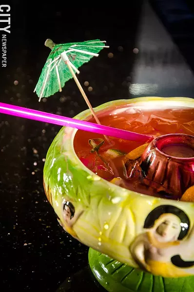 A Scorpion Bowl at Umi. - PHOTO BY MARK CHAMBERLIN