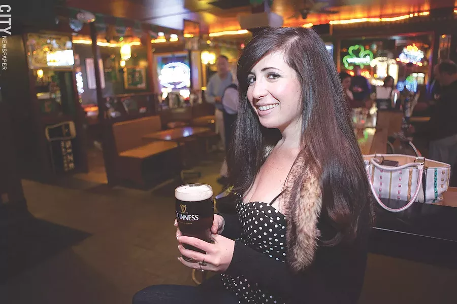 Bar patron Heather Saffer at Carroll'S Bar and Restaurant. - FILE PHOTO