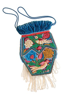 Beaded bag (circa 1860), likely created by a Seneca woman with no formal art training to sell to tourists visiting the Niagara Falls region. - PHOTO PROVIDED