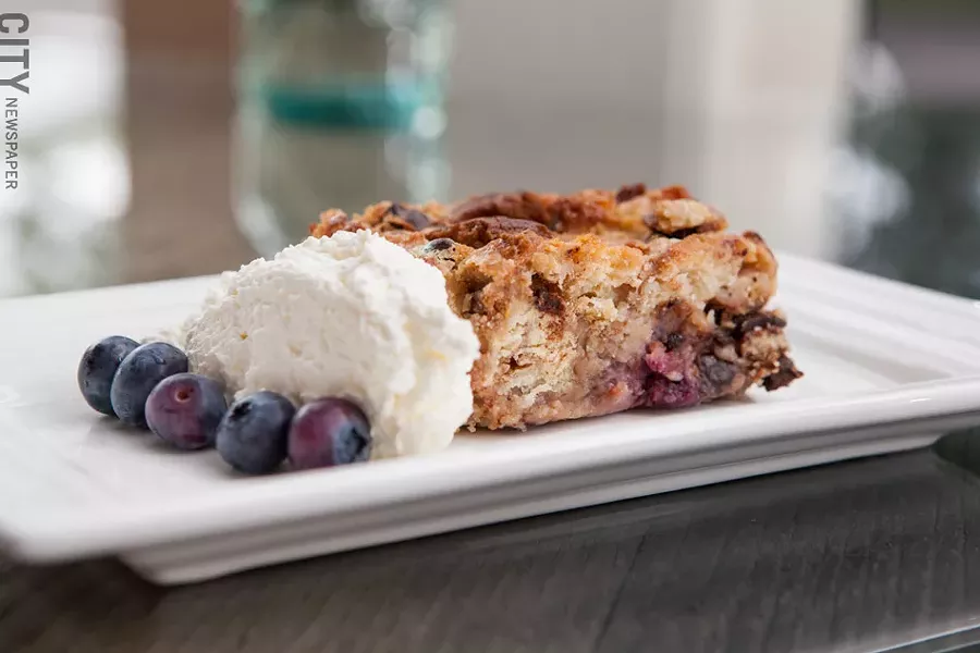 Bread Pudding at Atlas Eats. - PHOTO BY JOHN SCHLIA