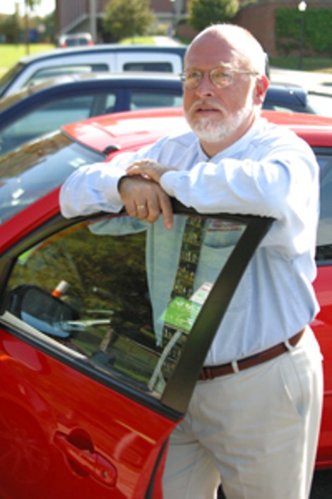 Cam Schauf manages the new Zipcar program at UR. - PHOTO BY JUSTIN REYNOLDS