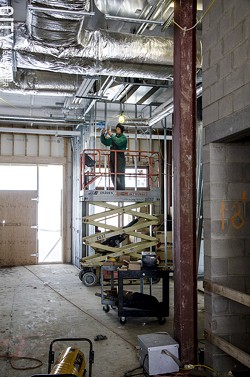 Construction at The Reserve, in Brighton. - PHOTO BY MARK CHAMBERLIN