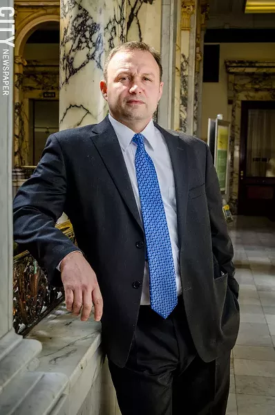 County Legislator Justin Wilcox. - PHOTO BY MARK CHAMBERLIN