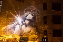 Faith47’s mural on the Michael Stern building. - FILE PHOTO