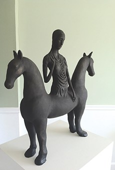 "Horse Goddess" by ceramic artist, Robin Whiteman, whose work will be featured as part of Rochester Contemporary's "Makers and Mentors" exhibition in February.