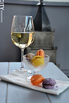 In addition to a deep wine list, Veritas Wine Bar serves light fare, including French macarons from Pittsford Dairy (pictured).